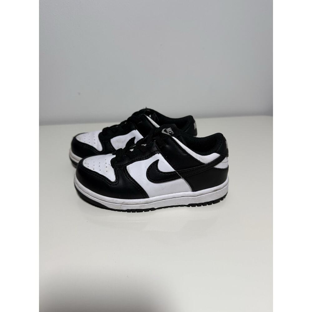 Toddler Nike Dunk Low Panda CW1589-100 Black White Size 9C